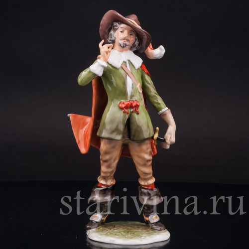 Фарфоровая статуэтка Мушкетёр, Alka Kaiser, Германия, сер. 20 в.