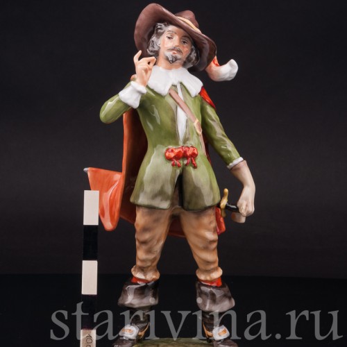 Фарфоровая статуэтка Мушкетёр, Alka Kaiser, Германия, сер. 20 в.