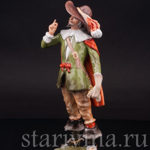 Фарфоровая статуэтка Мушкетёр, Alka Kaiser, Германия, сер. 20 в.