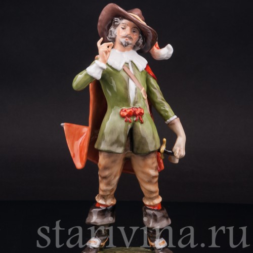 Фарфоровая статуэтка Мушкетёр, Alka Kaiser, Германия, сер. 20 в.