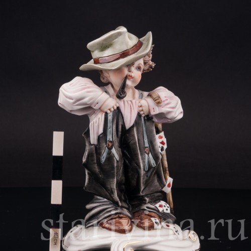 Фигурка из фарфора Папины штаны Capodimonte, Италия, сер. 20 в.