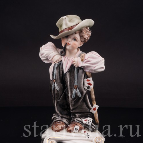 Фигурка из фарфора Папины штаны Capodimonte, Италия, сер. 20 в.