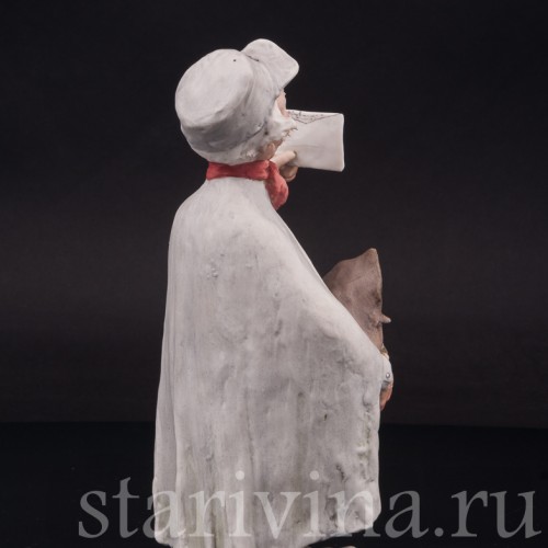 Фарфоровая статуэтка Почтальон, Giuseppe Cappe, Италия, 1961 г.