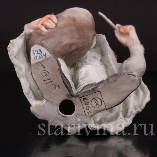 Фарфоровая статуэтка Почтальон, Giuseppe Cappe, Италия, 1961 г.