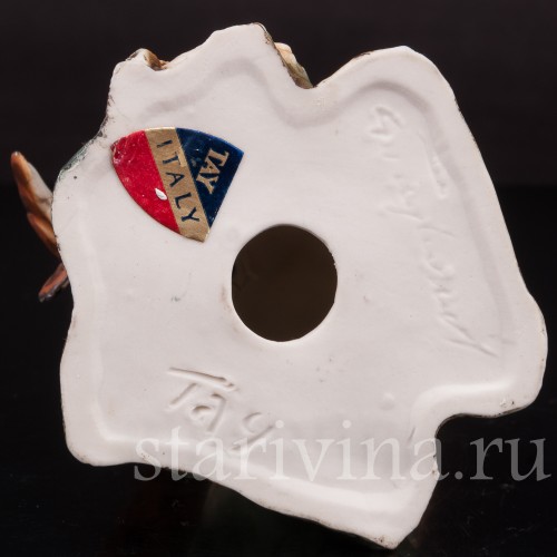 Фарфоровая статуэтка птицы Ушастая сова Tay, Италия, сер. 20 в.