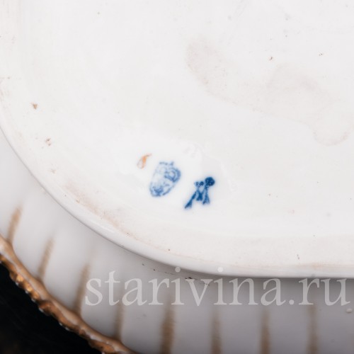 Фарфоровая композиция Купальщица, настольный фонтан, E. A. Muller, Германия, 1890-1927 гг.