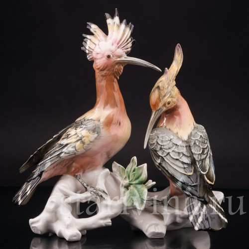 Статуэтка птиц из фарфора Два удода, Karl Ens, Германия, сер. 20 в.