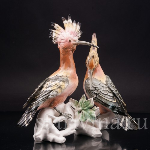 Статуэтка птиц из фарфора Два удода, Karl Ens, Германия, сер. 20 в.