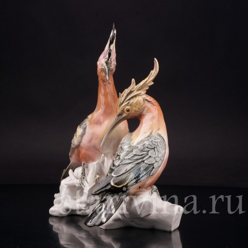 Статуэтка птиц из фарфора Два удода, Karl Ens, Германия, сер. 20 в.