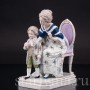 Статуэтка из фарфора Девушка с мальчиком, Scheibe-Alsbach, Германия, нач. 20 в.