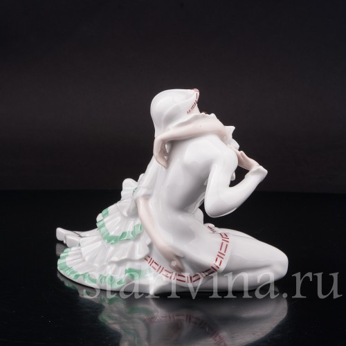 Фарфоровая статуэтка Поцелуй, Пьеро и Пьеретта Hutschenreuther, Германия, 1920-38 гг.