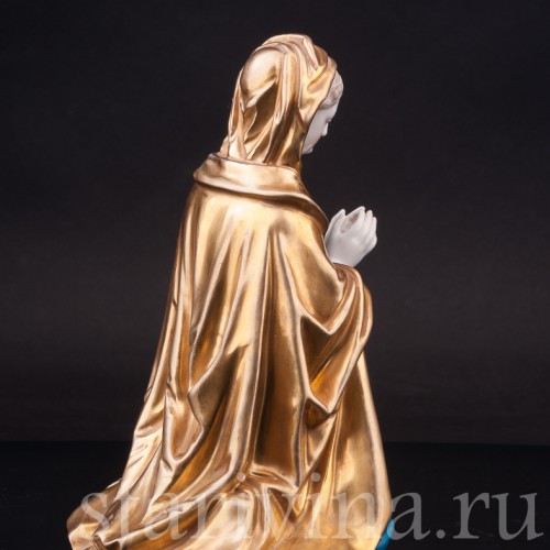 Фарфоровая фигурка Коленопреклонённая Мадонна, Volkstedt, Германия, нач. 20 в.