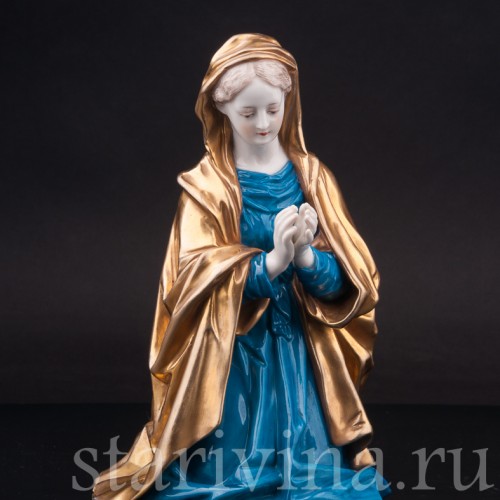 Фарфоровая фигурка Коленопреклонённая Мадонна, Volkstedt, Германия, нач. 20 в.