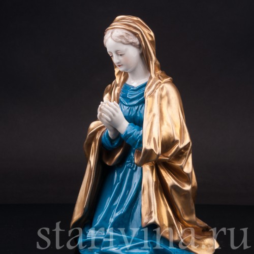 Фарфоровая фигурка Коленопреклонённая Мадонна, Volkstedt, Германия, нач. 20 в.