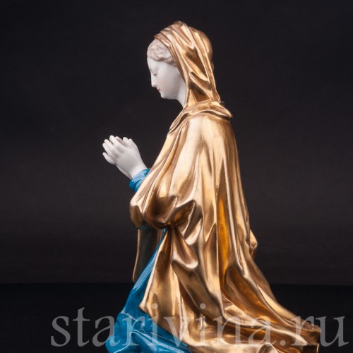 Фарфоровая фигурка Коленопреклонённая Мадонна, Volkstedt, Германия, нач. 20 в.