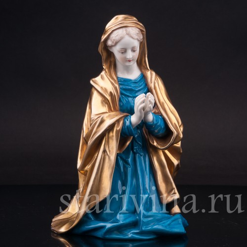 Фарфоровая фигурка Коленопреклонённая Мадонна, Volkstedt, Германия, нач. 20 в.