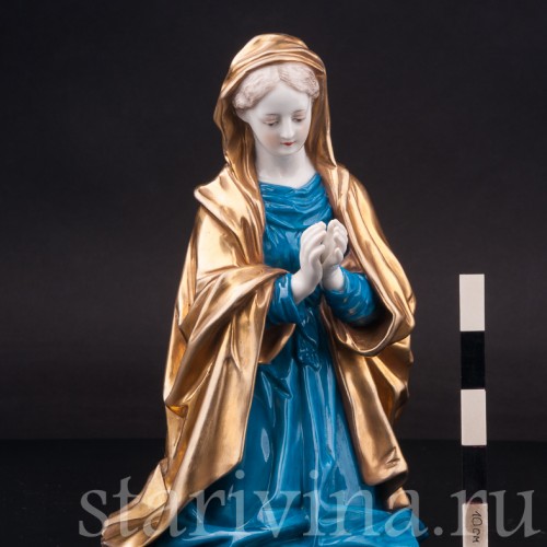 Фарфоровая фигурка Коленопреклонённая Мадонна, Volkstedt, Германия, нач. 20 в.