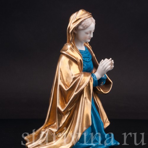 Фарфоровая фигурка Коленопреклонённая Мадонна, Volkstedt, Германия, нач. 20 в.