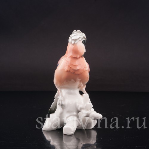 Фигурка птицы из фарфора Сойка на ветке дуба, Karl Ens, Германия, 1920-30 гг.