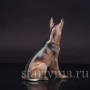 Уценненная фарфоровая статуэтка собаки Сидящая овчарка, Rosenthal, Германия, 1953-56 гг.