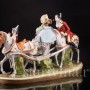 Композиция из фарфора Сценка у паланкина, Дрезден, Германия, перв. пол. 20 в.