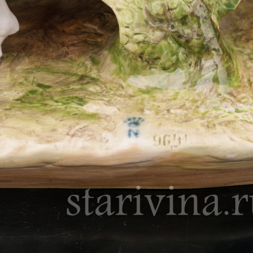 Композиция из фарфора Сценка у паланкина, Дрезден, Германия, перв. пол. 20 в.