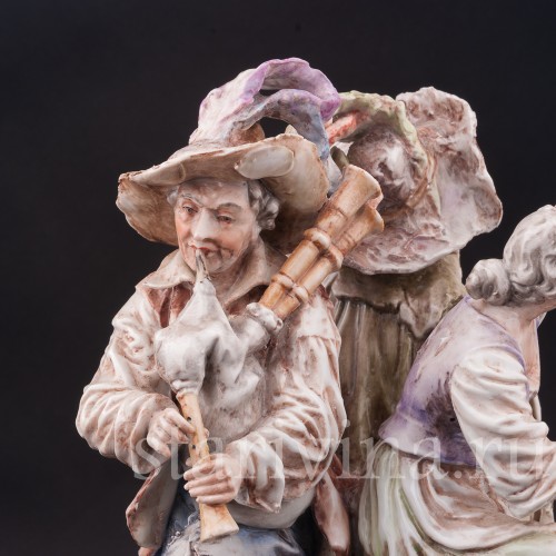 Композиция из фарфора Странствующие музыканты, Albert Stahl, Германия, 1937-1949 гг.