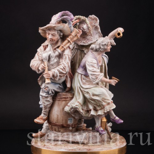 Композиция из фарфора Странствующие музыканты, Albert Stahl, Германия, 1937-1949 гг.