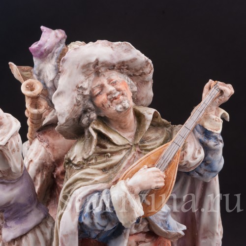 Композиция из фарфора Странствующие музыканты, Albert Stahl, Германия, 1937-1949 гг.