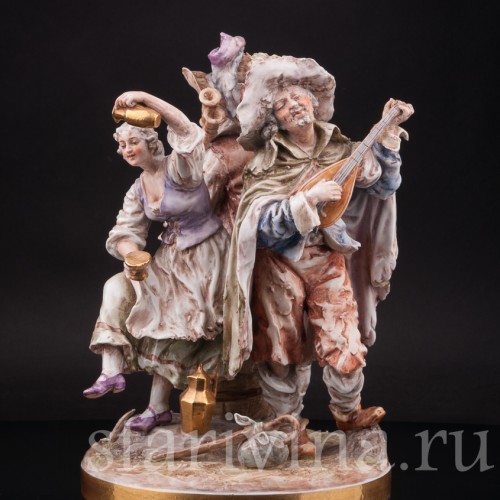 Композиция из фарфора Странствующие музыканты, Albert Stahl, Германия, 1937-1949 гг.