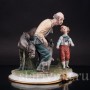 Фарфоровая композиция Кузнец и мальчик, Capodimonte, Италия, сер. 20 в.