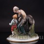 Фарфоровая композиция Кузнец и мальчик, Capodimonte, Италия, сер. 20 в.