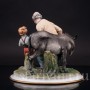 Фарфоровая композиция Кузнец и мальчик, Capodimonte, Италия, сер. 20 в.