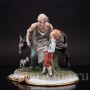 Фарфоровая композиция Кузнец и мальчик, Capodimonte, Италия, сер. 20 в.
