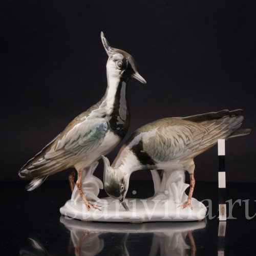 Фарфоровая фигурка птиц Два чибиса, Karl Ens, Германия, сер. 20 в.