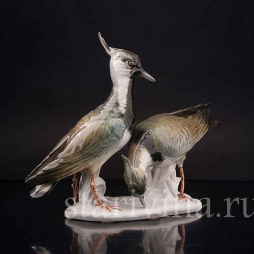 Фарфоровая фигурка птиц Два чибиса, Karl Ens, Германия, сер. 20 в.