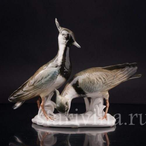 Фарфоровая фигурка птиц Два чибиса, Karl Ens, Германия, сер. 20 в.