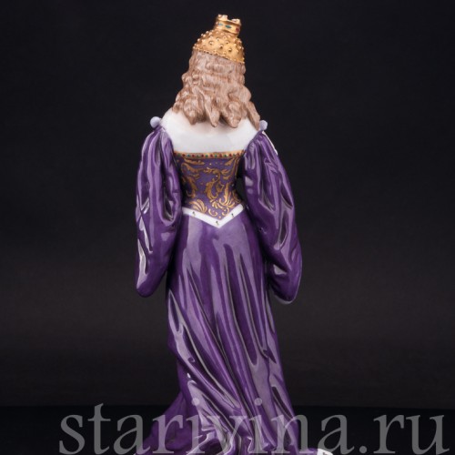 Фарфоровая статуэтка Дама в короне с книгой, Dressel, Kister & Co, Германия, нач. 20 в.