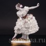 Фарфоровая статуэтка балерины Фанни Эльслер, кружевная, Volkstedt, Германия, до 1935 г.