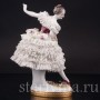 Фарфоровая статуэтка балерины Фанни Эльслер, кружевная, Volkstedt, Германия, до 1935 г.