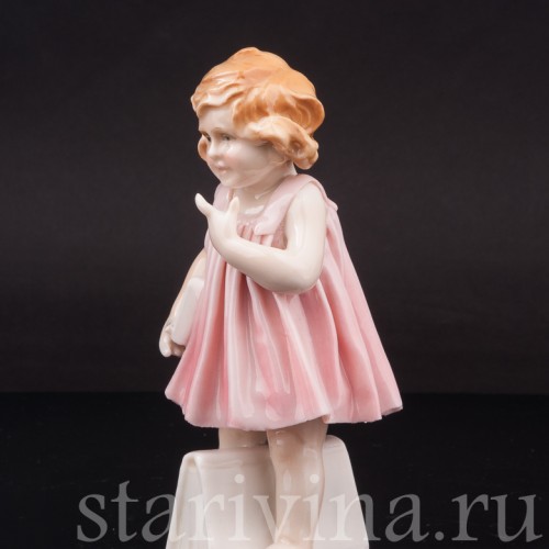 Девочка с книгами, Karl Ens, Германия, нач. 20 в