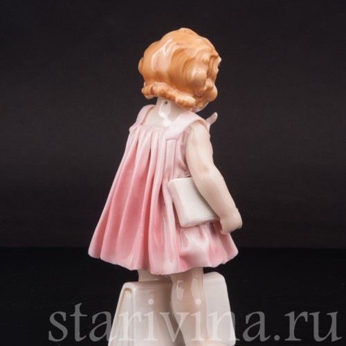 Девочка с книгами, Karl Ens, Германия, нач. 20 в