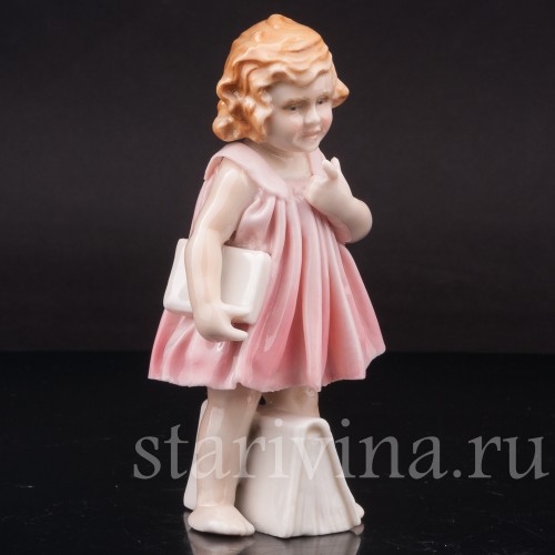 Девочка с книгами, Karl Ens, Германия, нач. 20 в