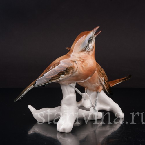 Фигурка птиц из фарфора Две малиновки Karl Ens, Германия, вт. пол. 20 в.