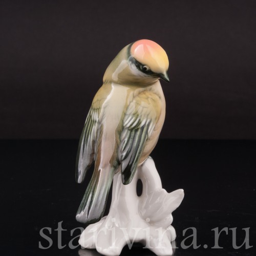 Фигурка птицы из фарфора Королёк Karl Ens, Германия, 1920-30 гг.