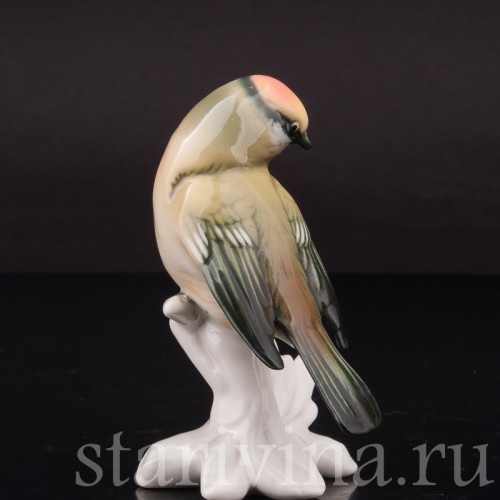 Фигурка птицы из фарфора Королёк Karl Ens, Германия, 1920-30 гг.
