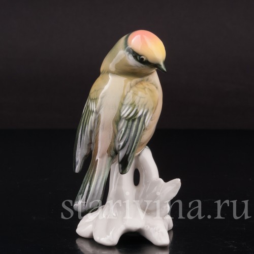 Фигурка птицы из фарфора Королёк Karl Ens, Германия, 1920-30 гг.