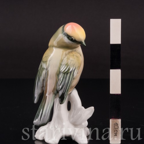 Фигурка птицы из фарфора Королёк Karl Ens, Германия, 1920-30 гг.