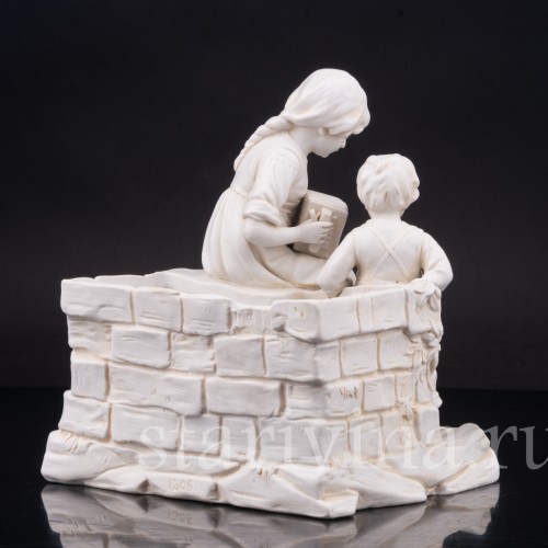 Фарфоровая статуэтка "Поиграй мне на гармошке!", Volkstedt, Германия, кон. 19 - нач. 20 вв.