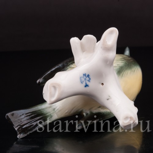 Фигурка птицы из фарфора Большая синица Karl Ens, Германия, сер. 20 в.